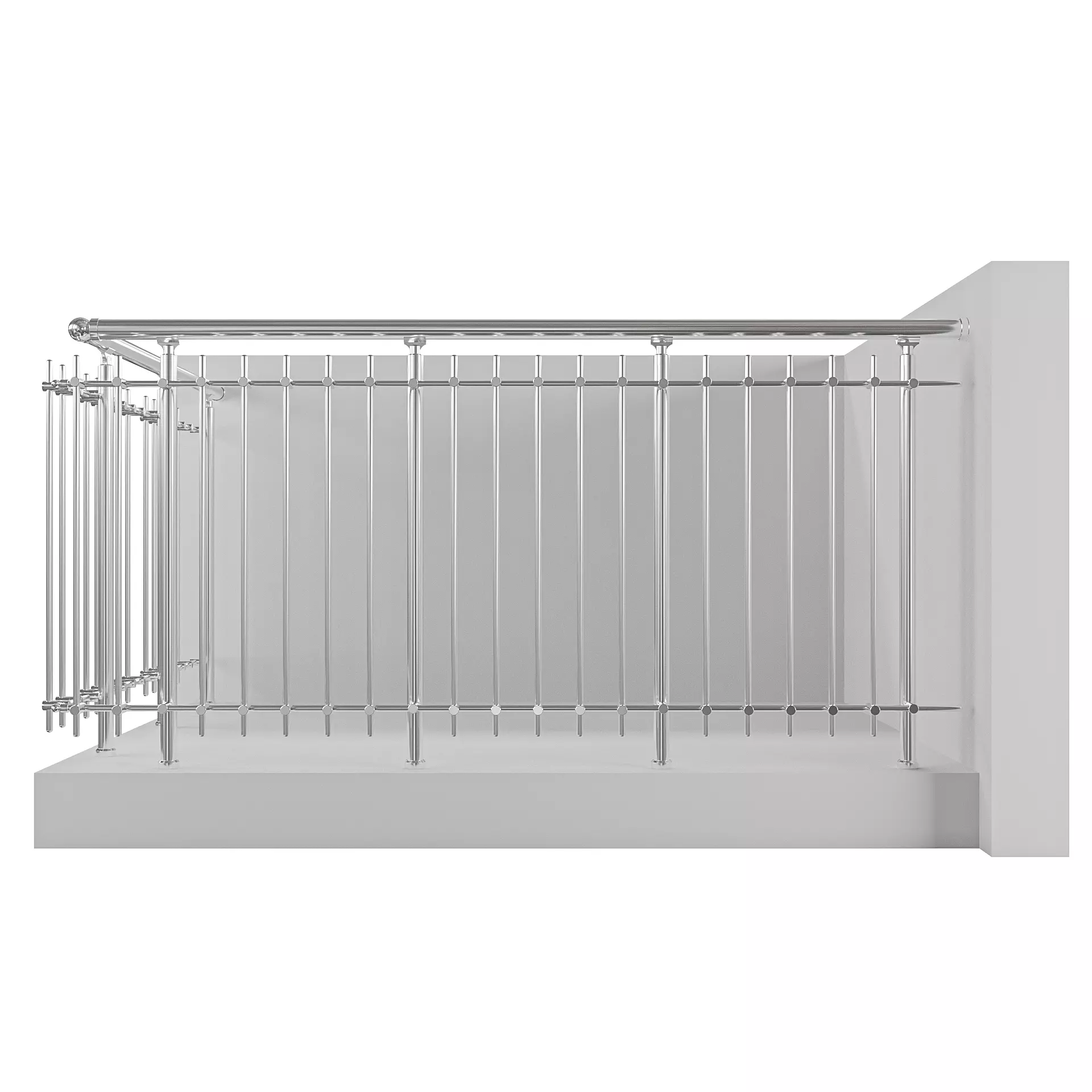 Aluminum Railing System - RS20 3D model