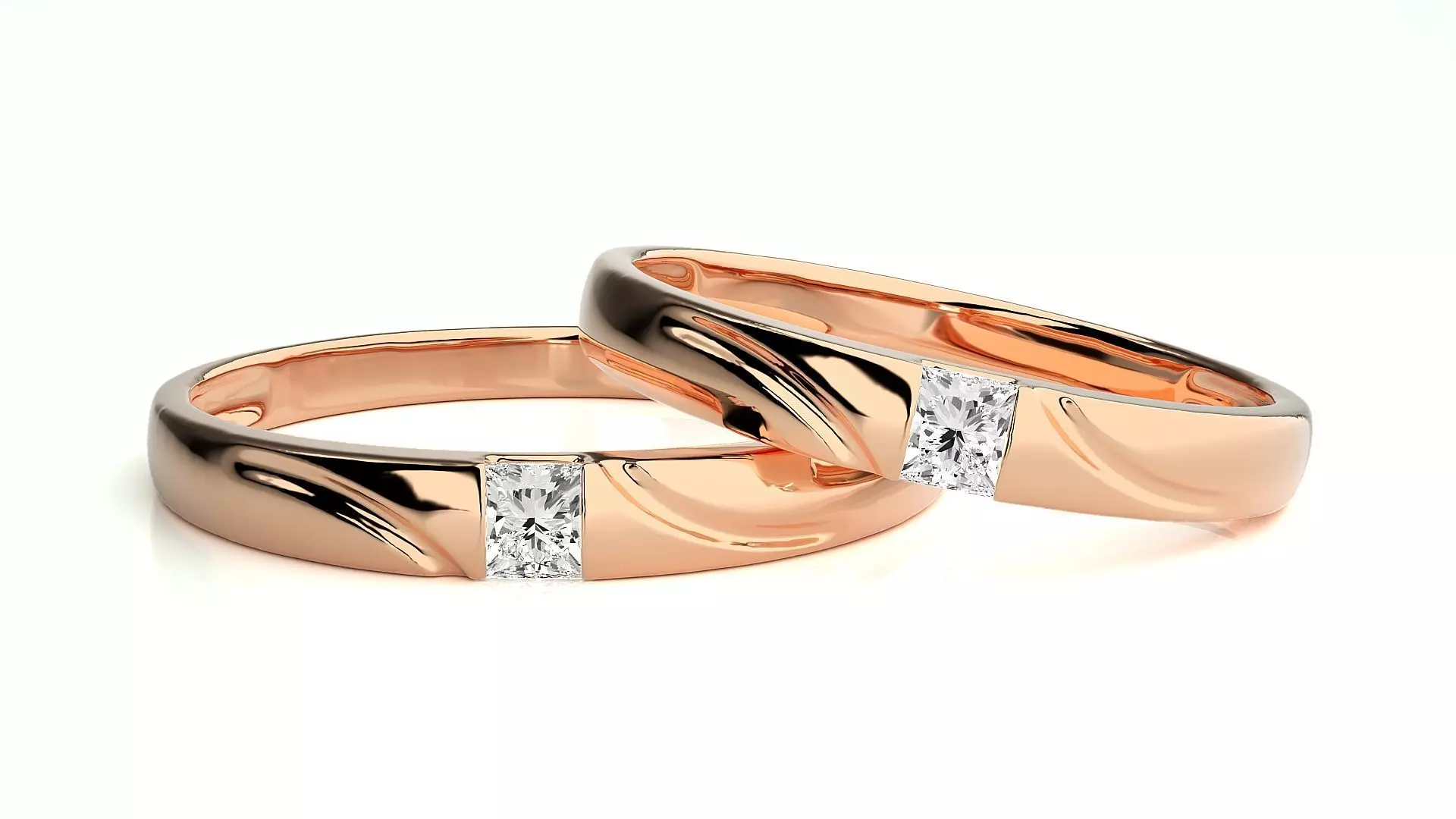 Couple Ring 220 3D print model