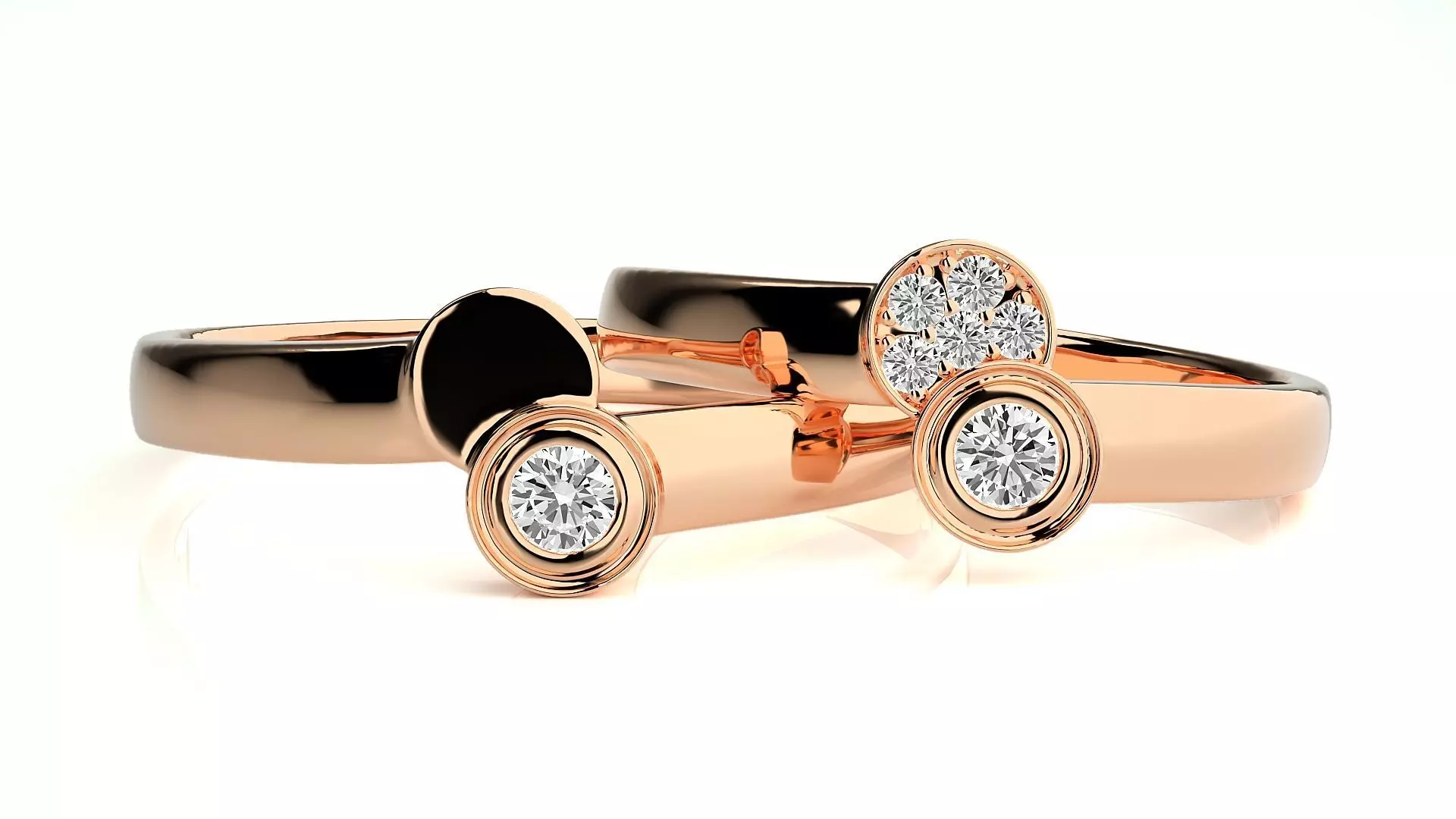Couple Ring 212 3D print model