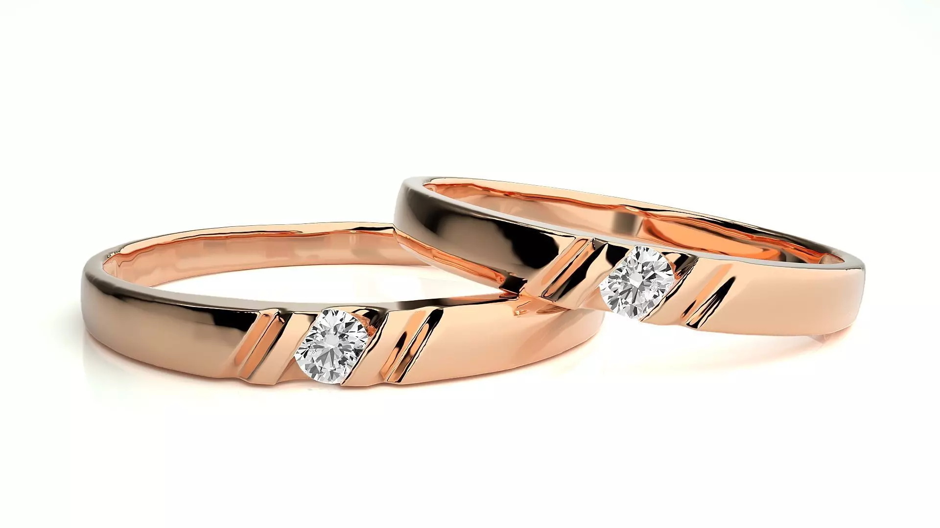 Couple Ring 144 3D print model