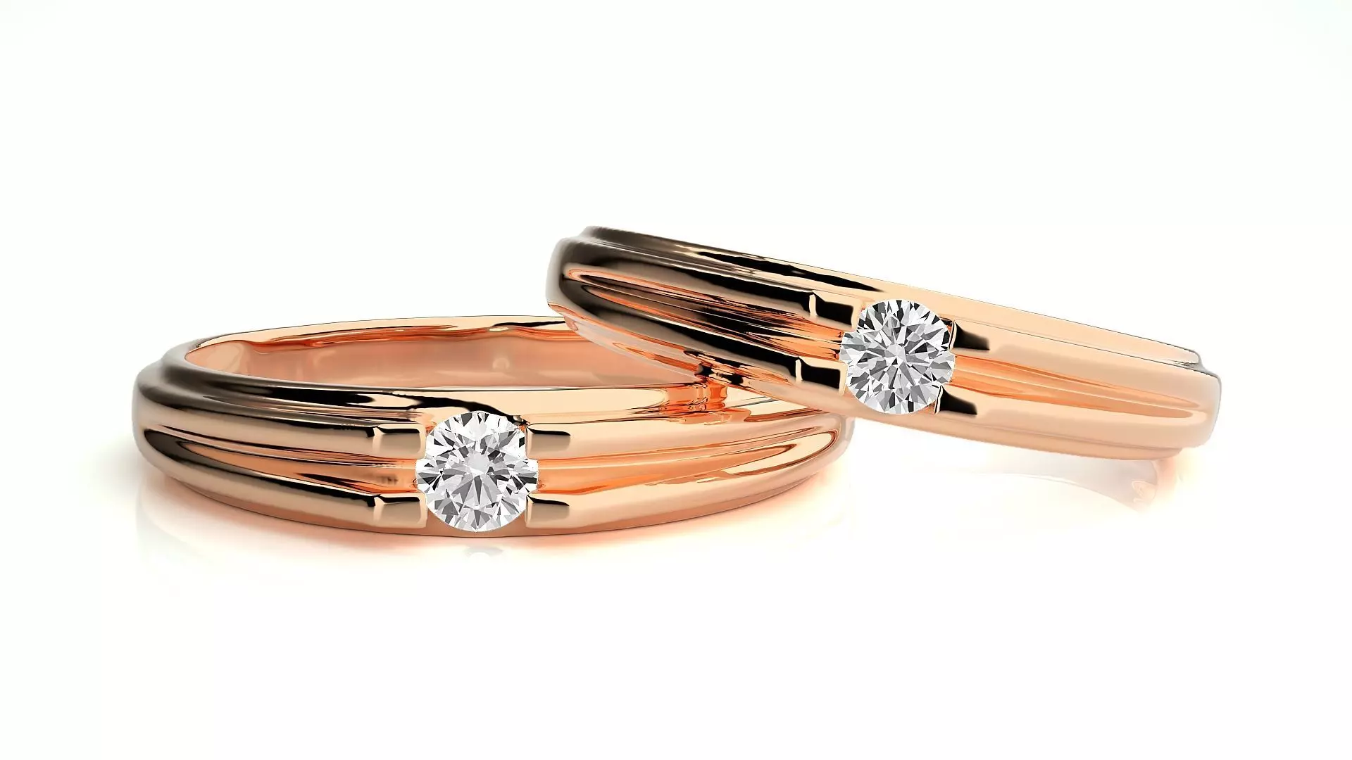 Couple Ring 143 3D print model