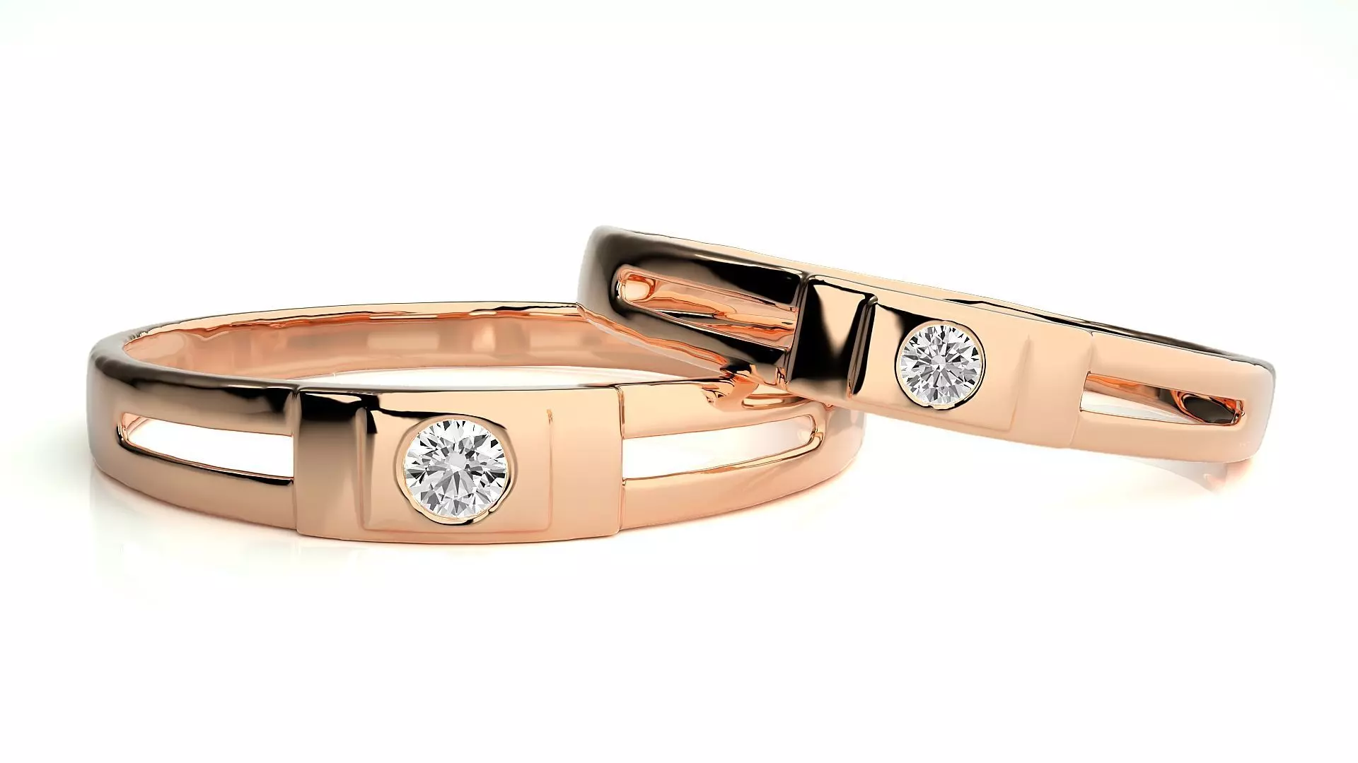 Couple Ring 134 3D print model