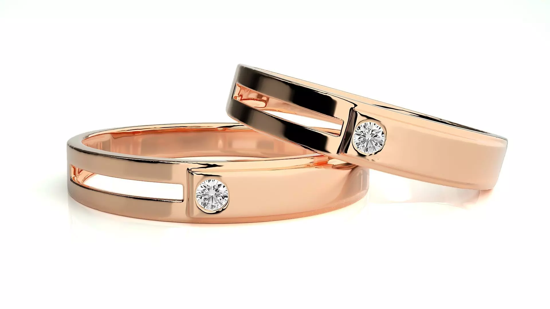 Couple Ring 125 3D print model
