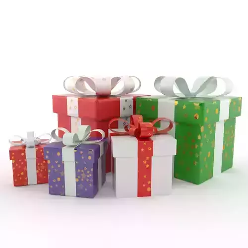 present boxes 3D model