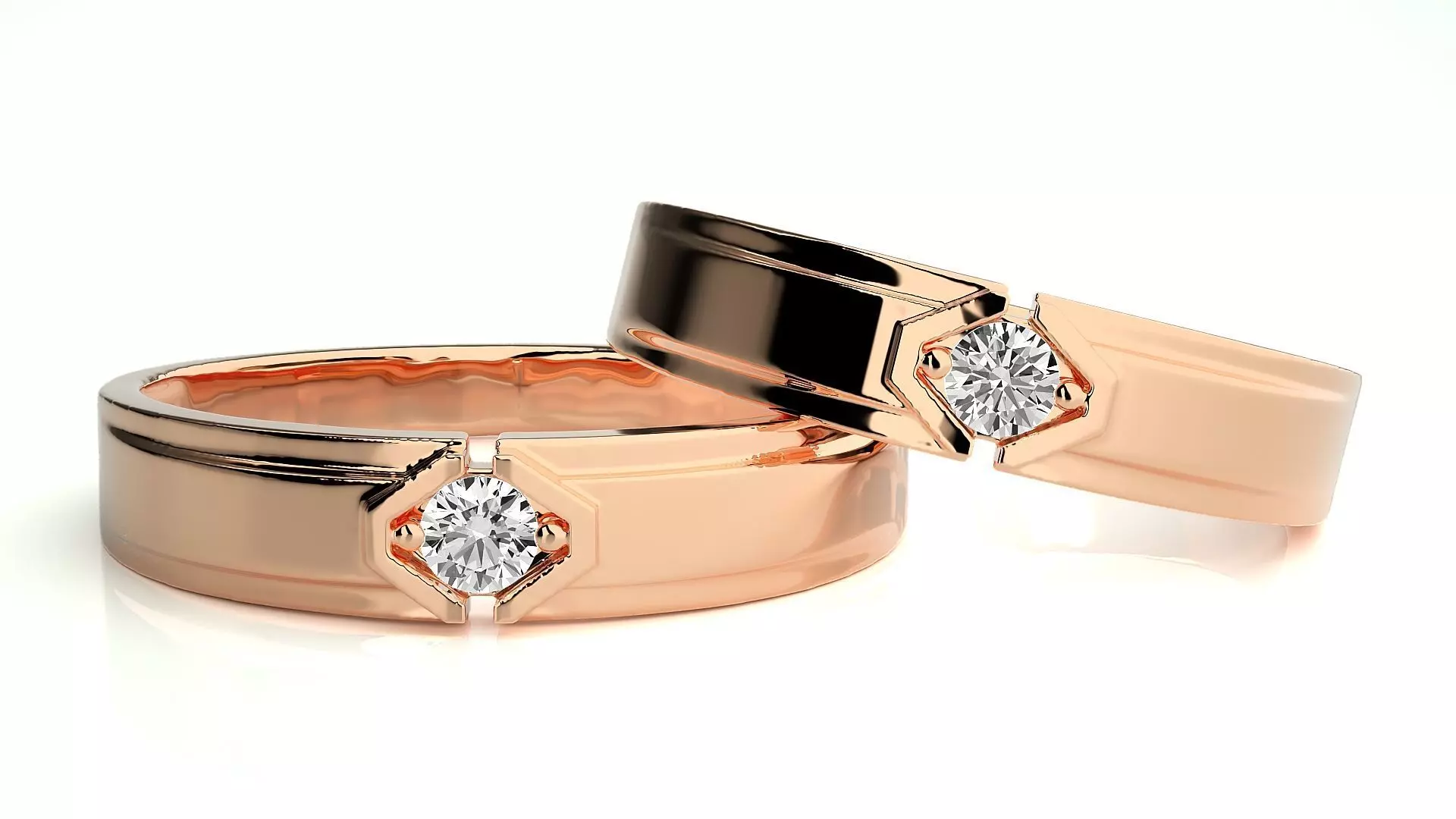 Couple Ring 120 3D print model