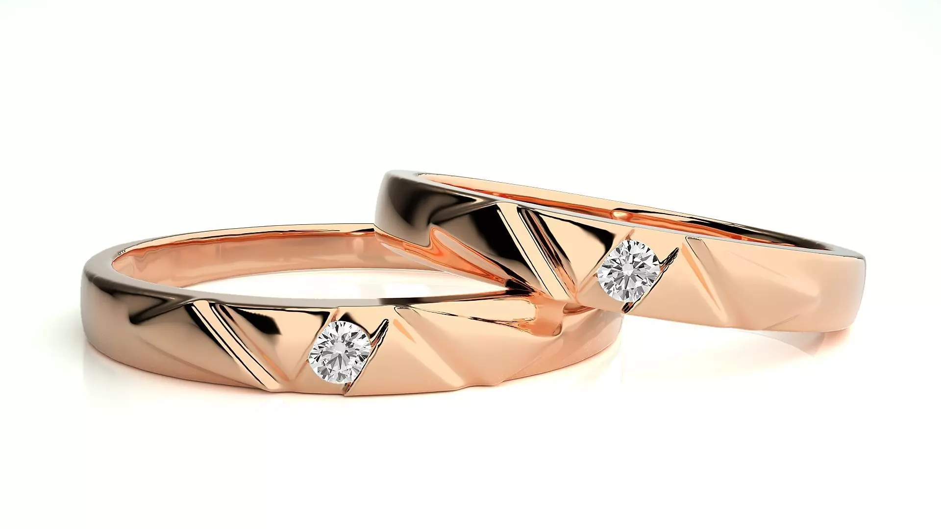 Couple Ring 114 3D print model