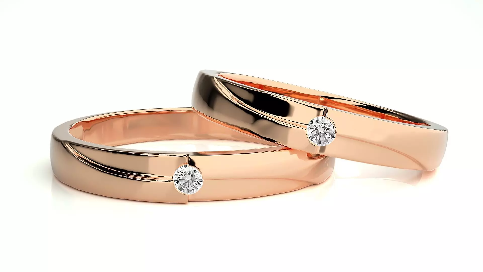 Couple Ring 112 3D print model