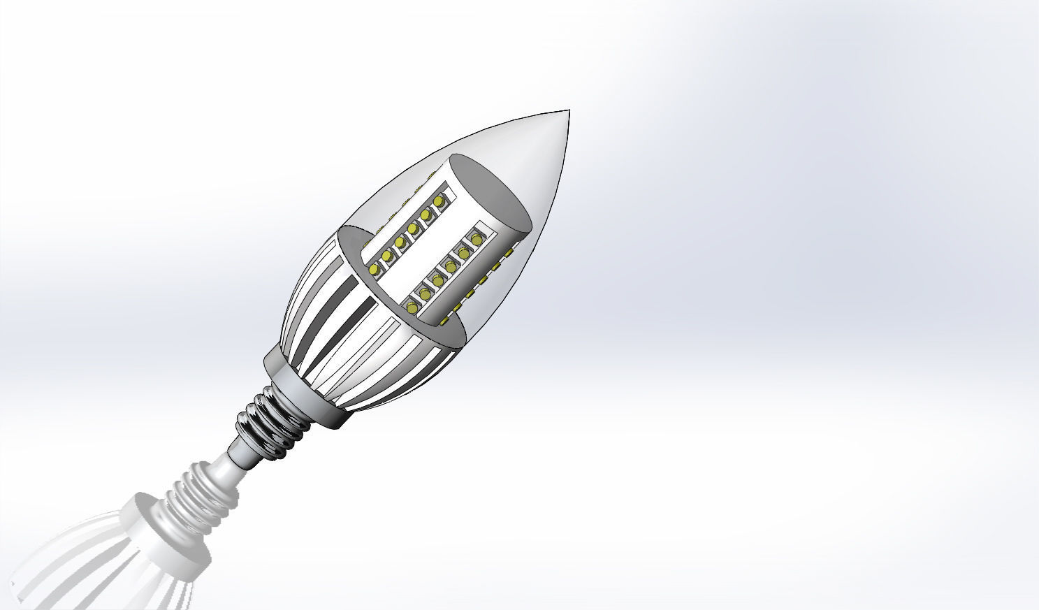 led lamp 3D model_0