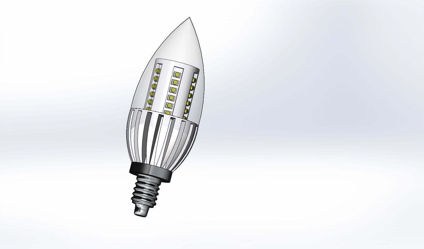 led lamp 3D model_1