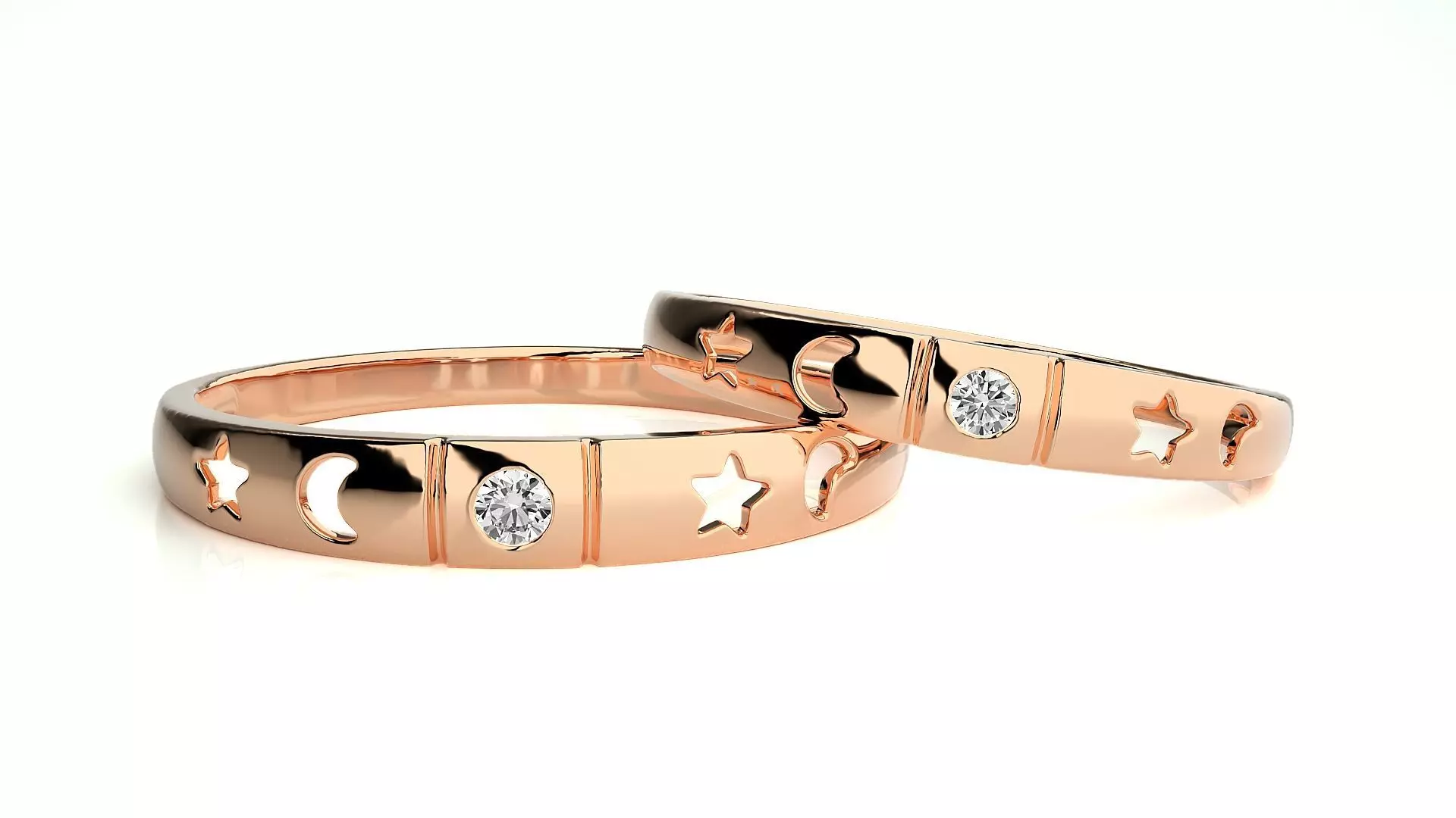 Couple Ring 092 3D print model