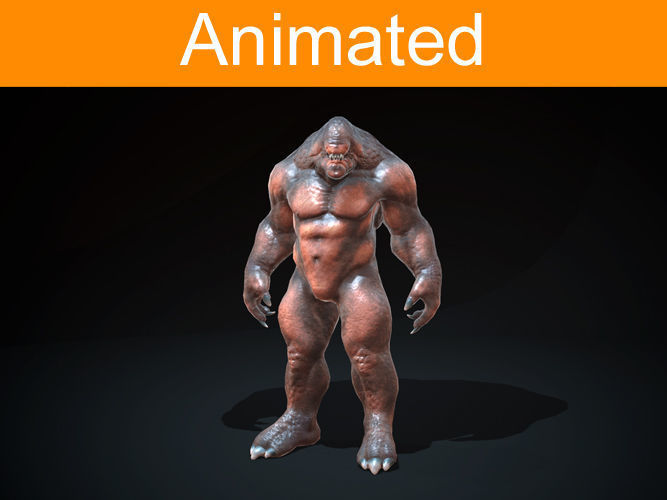 Creature Troll Low-poly 3D model