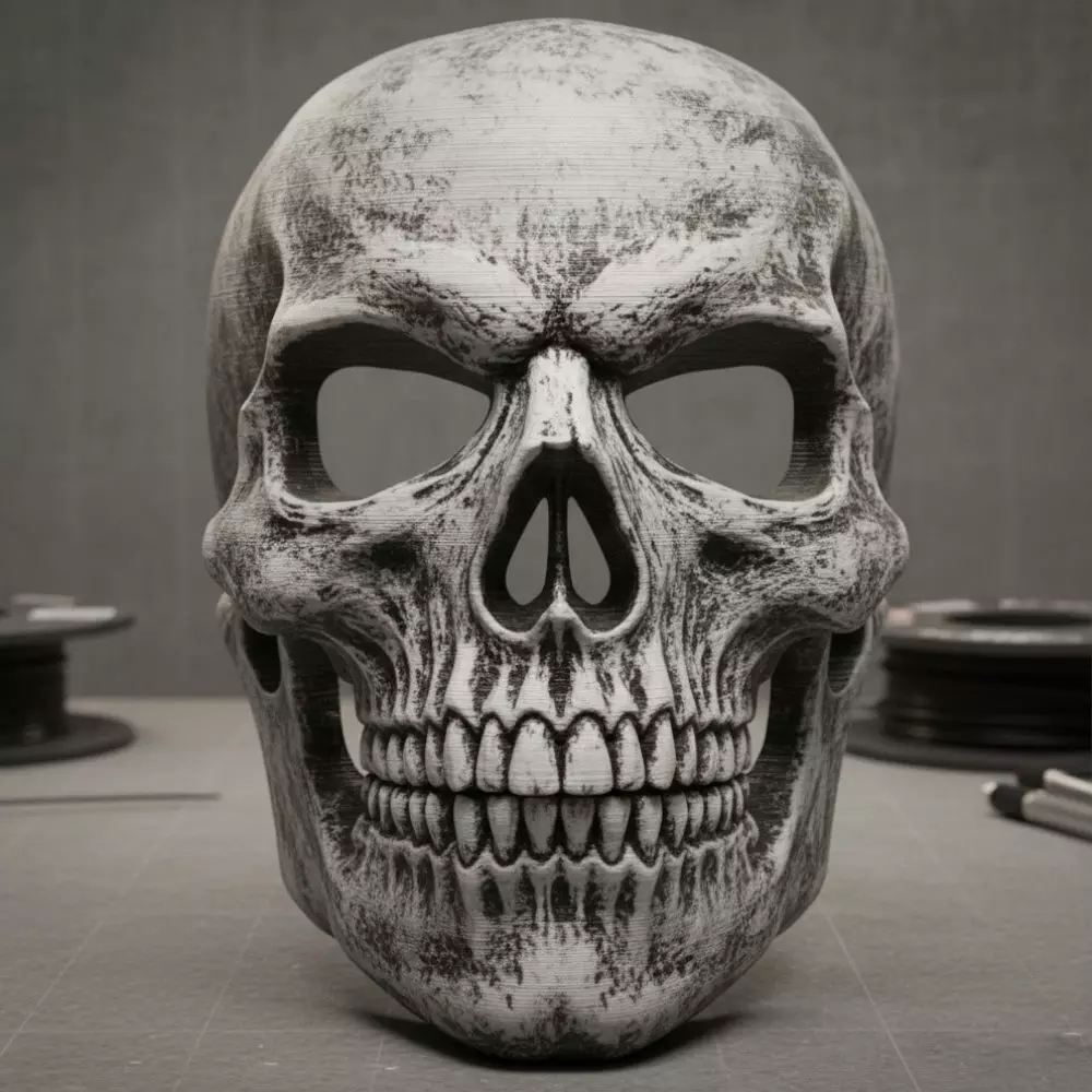 Ghost Facemask 3D Printable Mask STL Free 3D print model