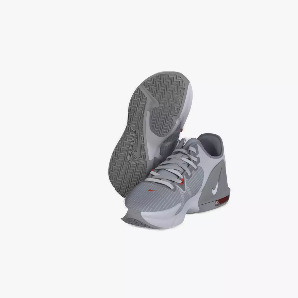 NikeLeBron Witness 6 Pure Platinum Low-poly 3D model