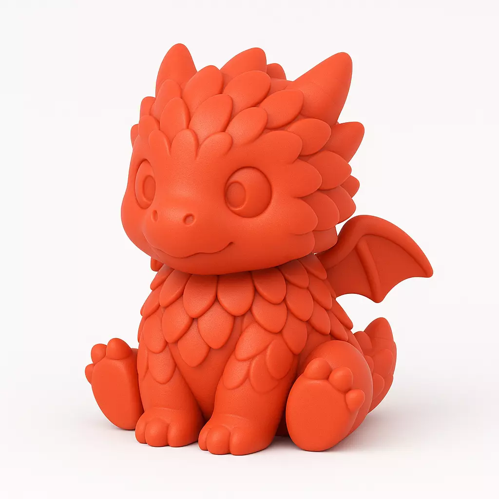 Scaled Petal Baby Dragon 3D print model