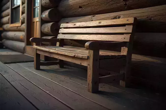 Wood Bench