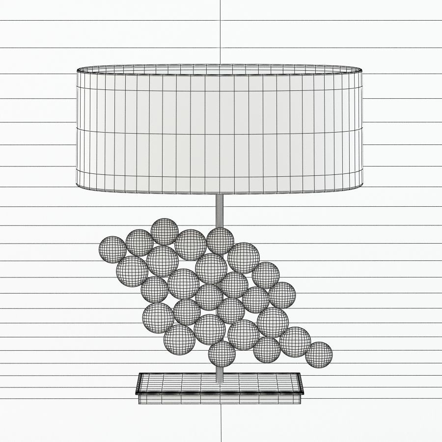 Villa Lumi - Ethnic Table Lamp 3D model_1