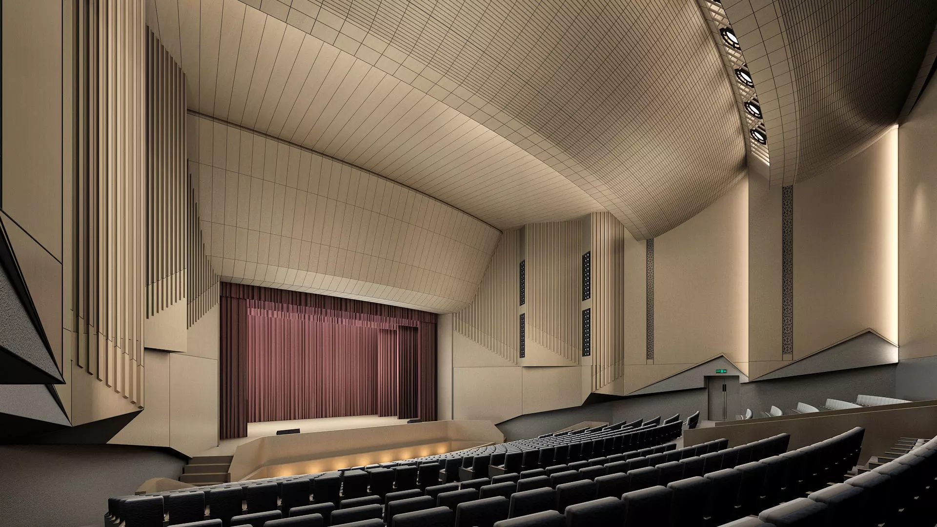 Movie Theater Interior 03 3D model