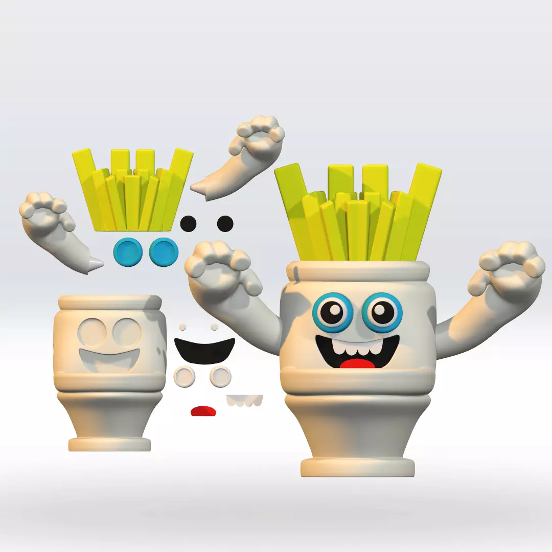 Spaghetti tualetti steal a brainrot 3D Model STL Multipart 3D print model