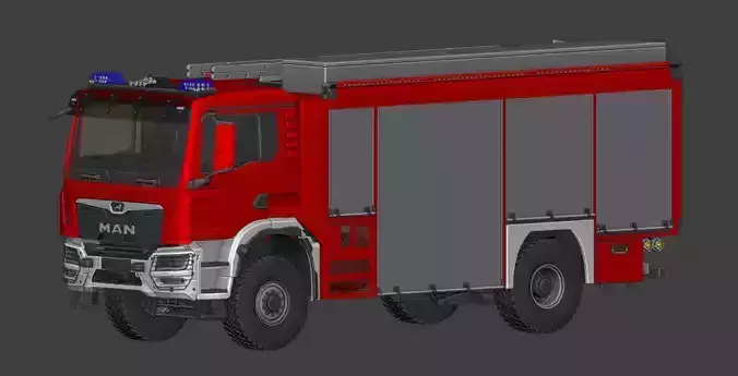 MAN TGM Schlingmann TLF 3000 3D model