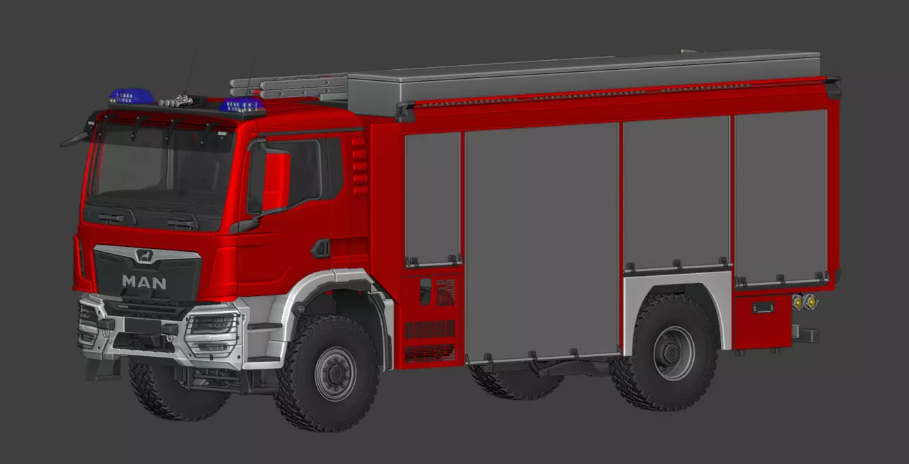 MAN TGM Schlingmann TLF 3000 3D model