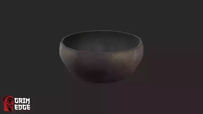 Kitchen Rounded Bowl Low-poly 3D model