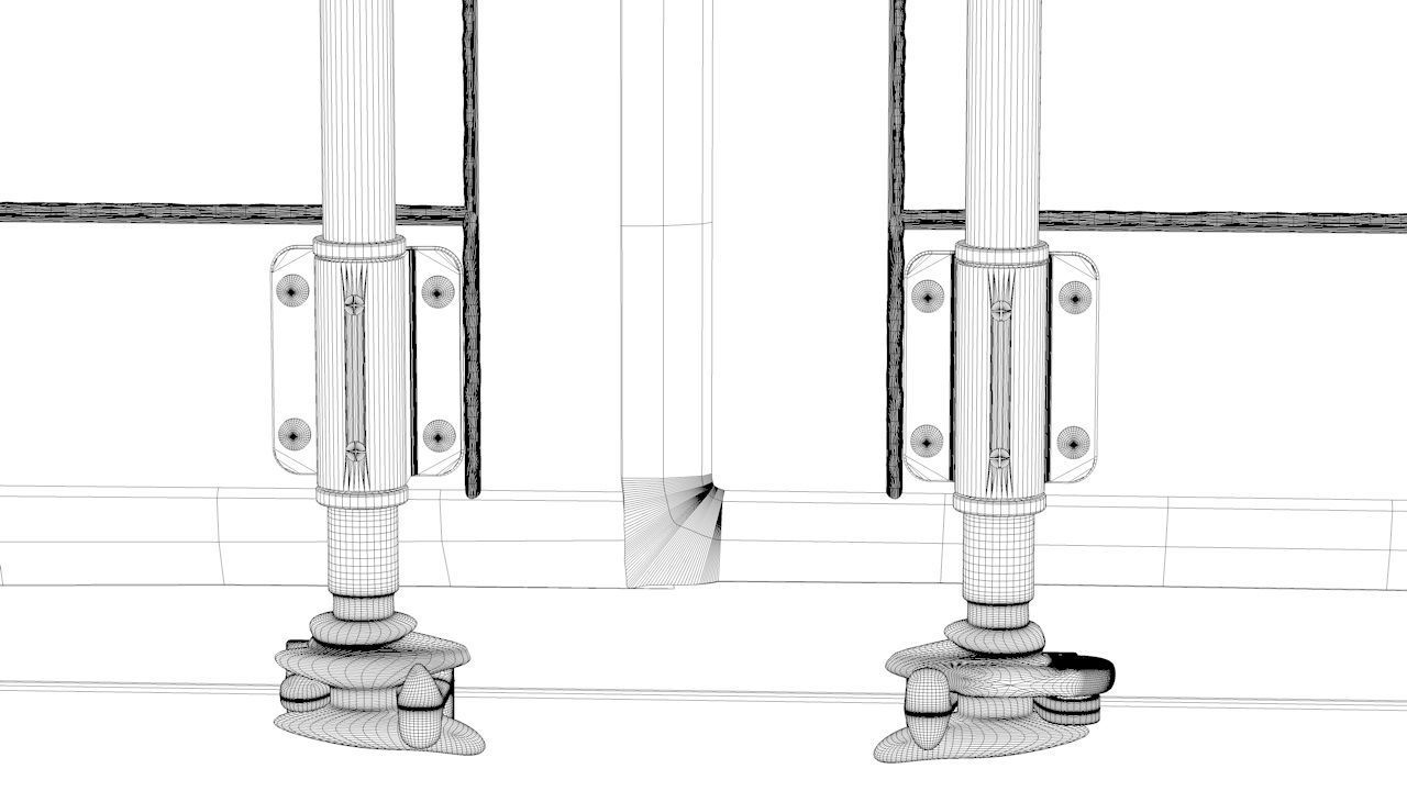 Shipping Container 20ft Rigged 3D model_24