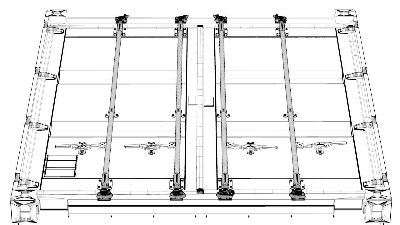 Shipping Container 20ft Rigged 3D model_33