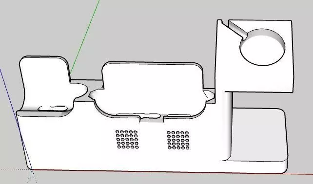 base de carga apple 3 accesorios 3D print model