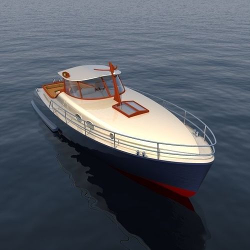 yacht motor 3D model