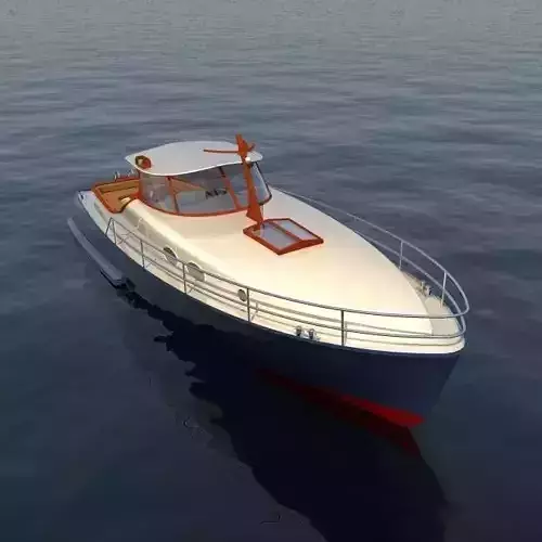 yacht motor 3D model