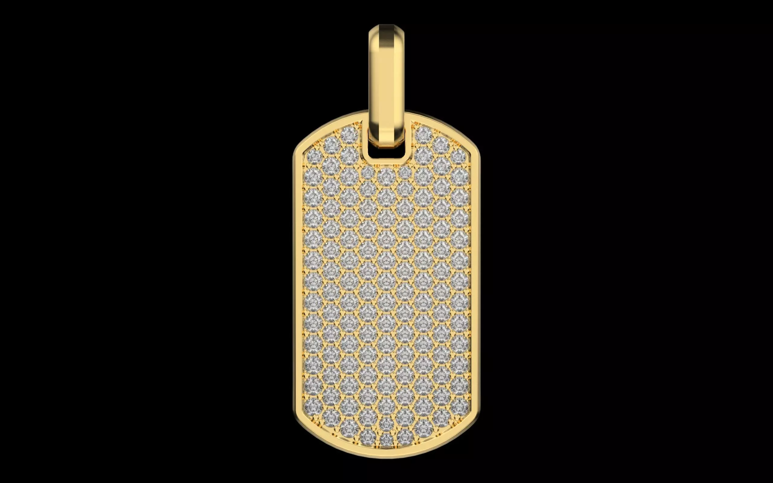 Chevron Tag 35mm 3D print model