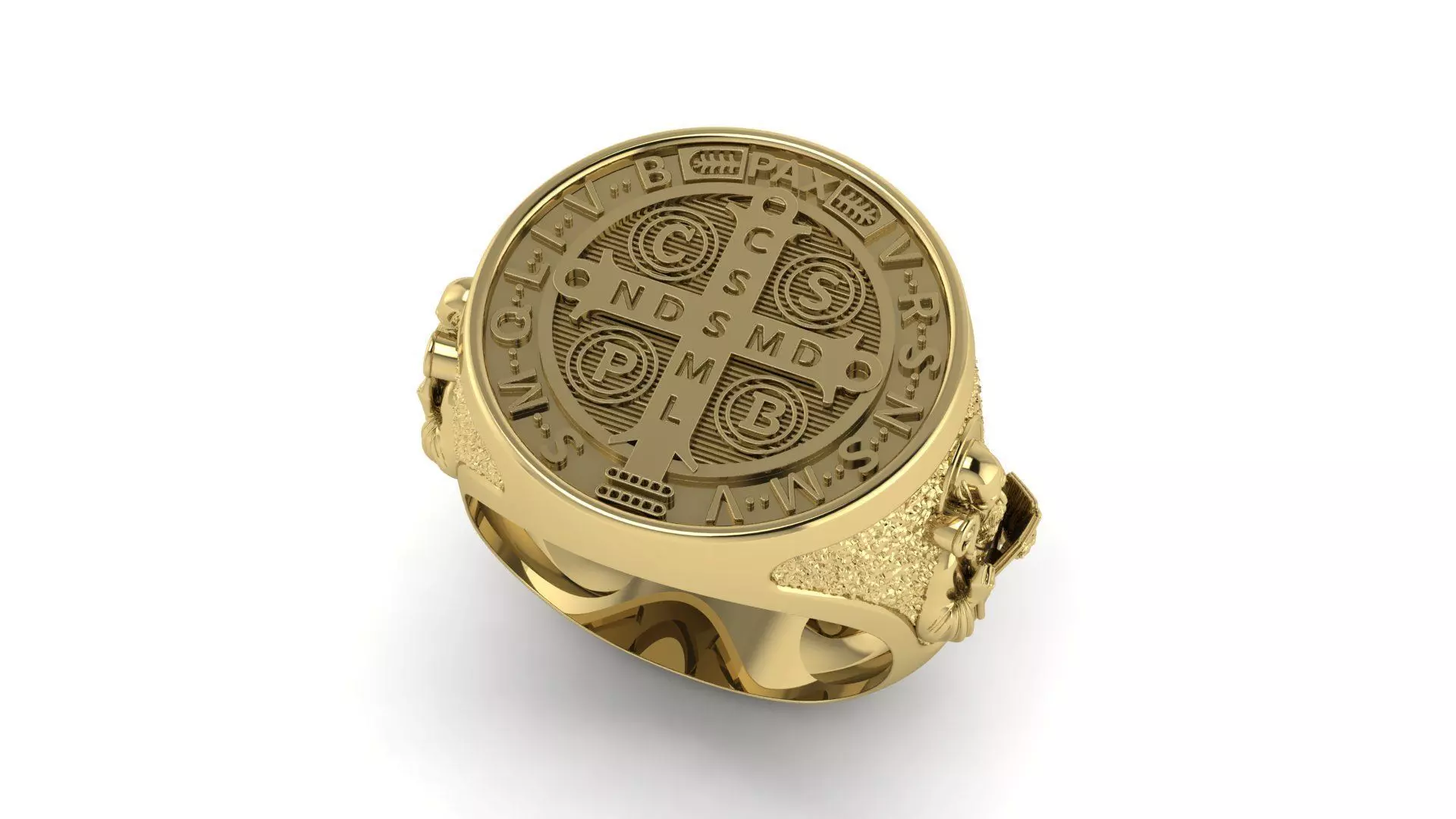 Saint Benedict Ring 3D print model