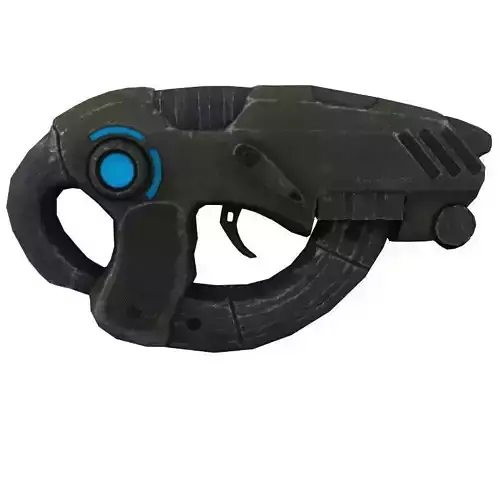 Sci Fi Rifle Low-poly 3D model