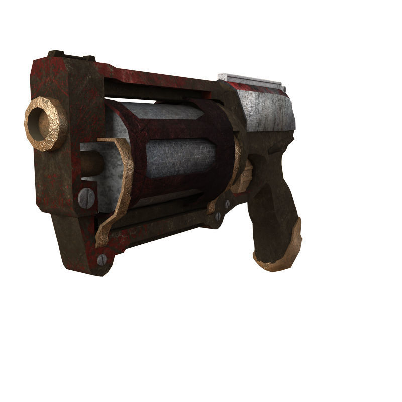 Steampunk Shotgun 2 Low-poly 3D model_1