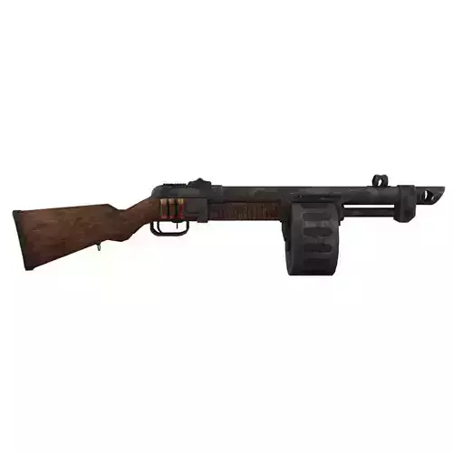 Shotgun 2 assault rifle with wooden handle
