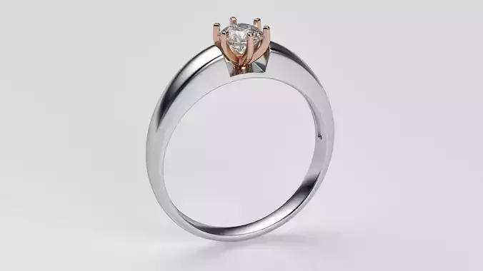 Diamond ring 3D print model