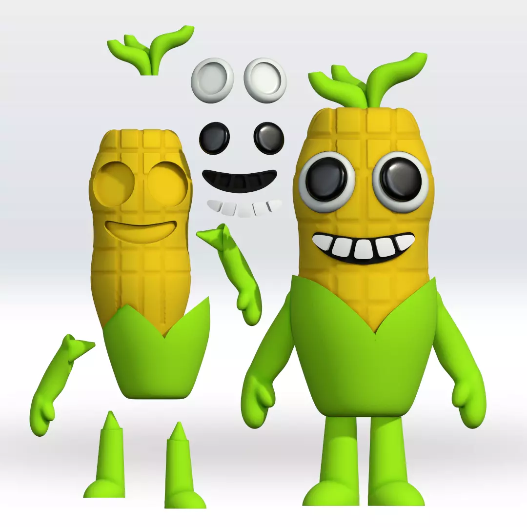 Obsworth Dandy World STL 3D Model Multipart Fanart 3D print model