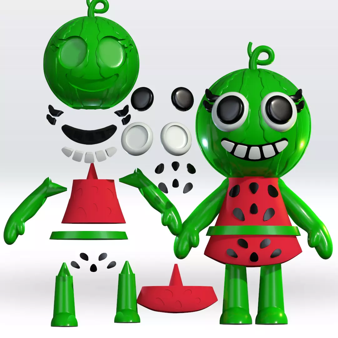 Melony Dandy World STL 3D Model Multipart Fanart 3D print model