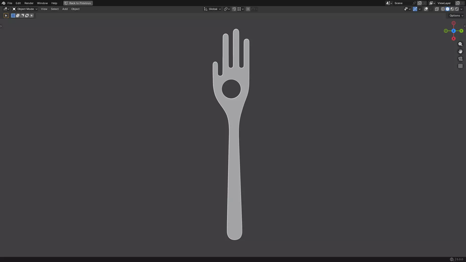 Spaghetti Spoon 3D print model