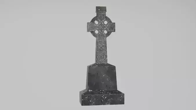 Irish Celtic Gravestone Cross Monument