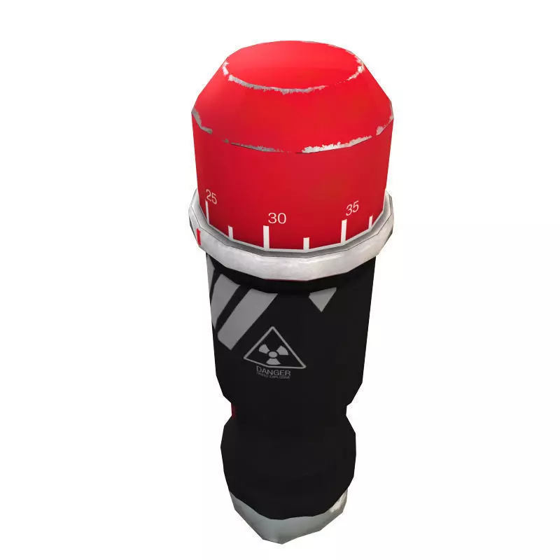 Grenades fire extinguisher Low-poly 3D model_0