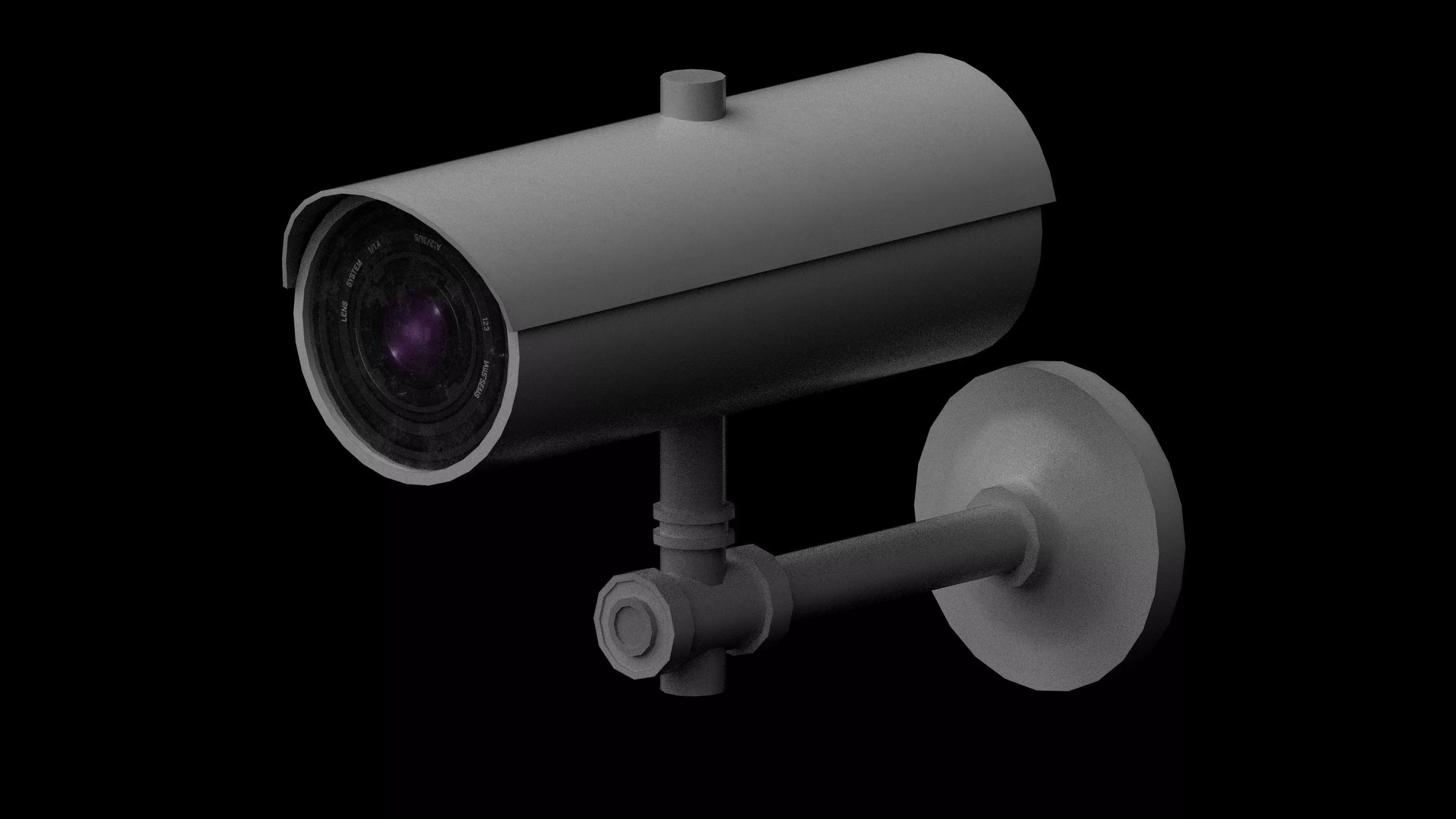 Security Camera 02 Low-poly 3D model