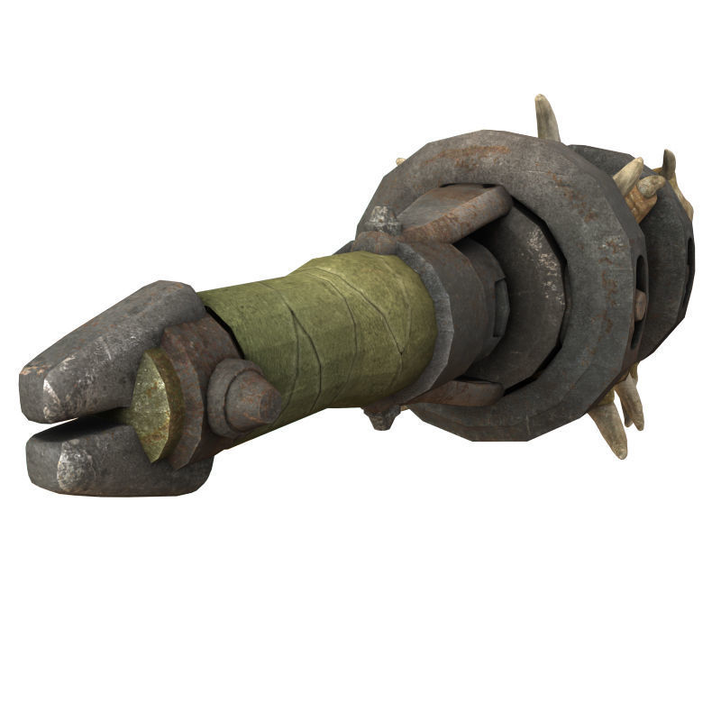 Creature Weapon Low-poly 3D model_2