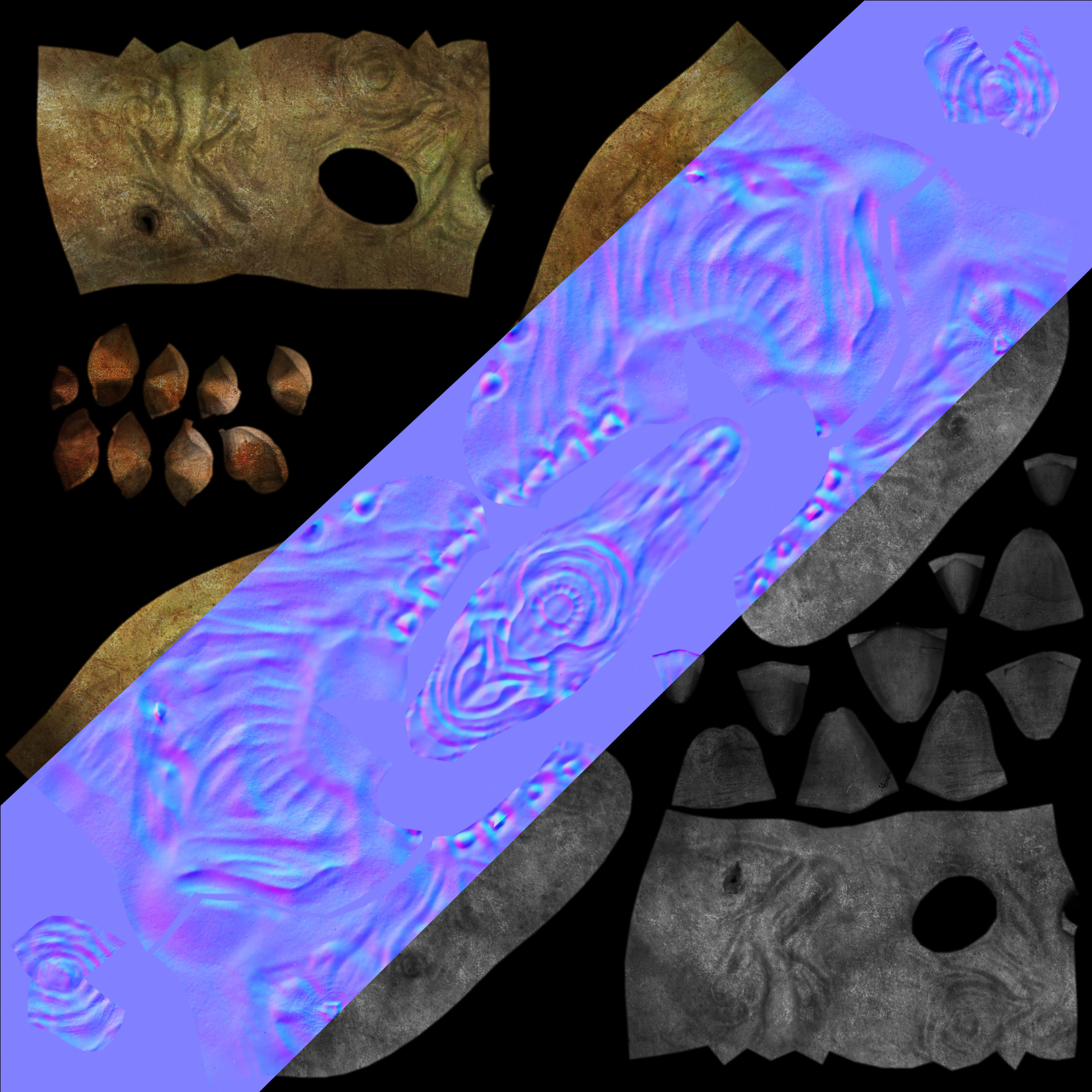 Creature Weapon Low-poly 3D model_5