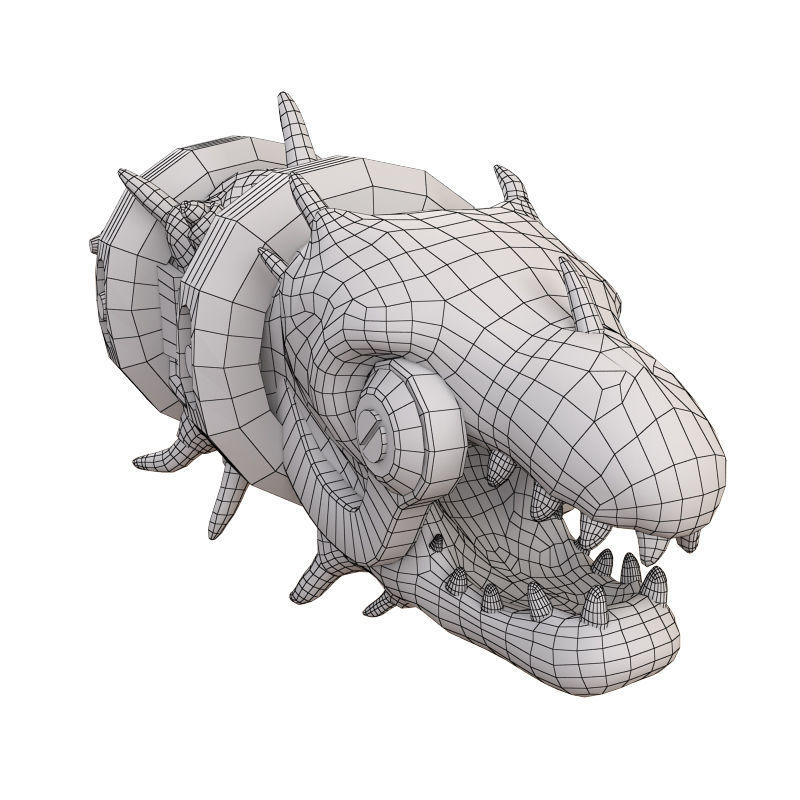 Creature Weapon Low-poly 3D model_4