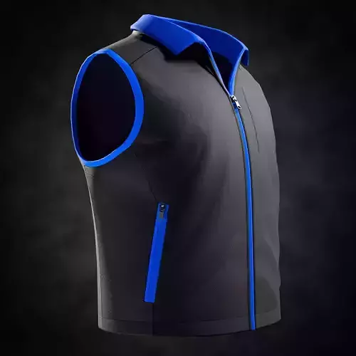Sleeveless Sports Vest Low-poly 3D model