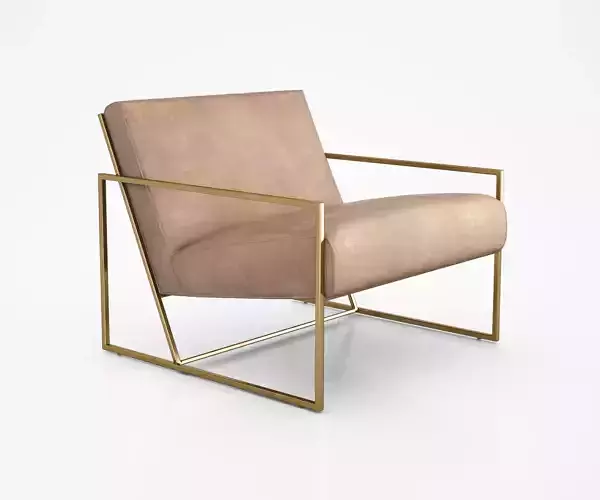 Thin Frame Lounge Chair by Lawson Fenning 3D model