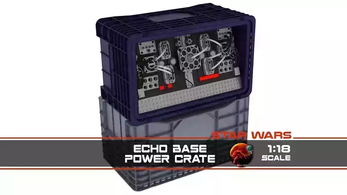 Echo Base Power Crate 1-18 scale Kenner Hasbro