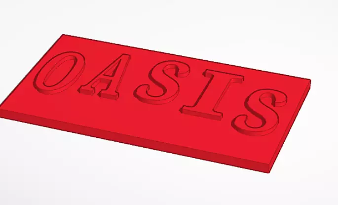 OASIS Logo 3D print model
