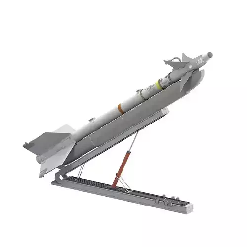 R-73 AA 11 Archer SeeDragon Launcher Low-poly 3D model